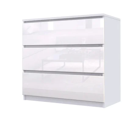 Chest of drawers 800х376х730 mm Bright MDF white gloss